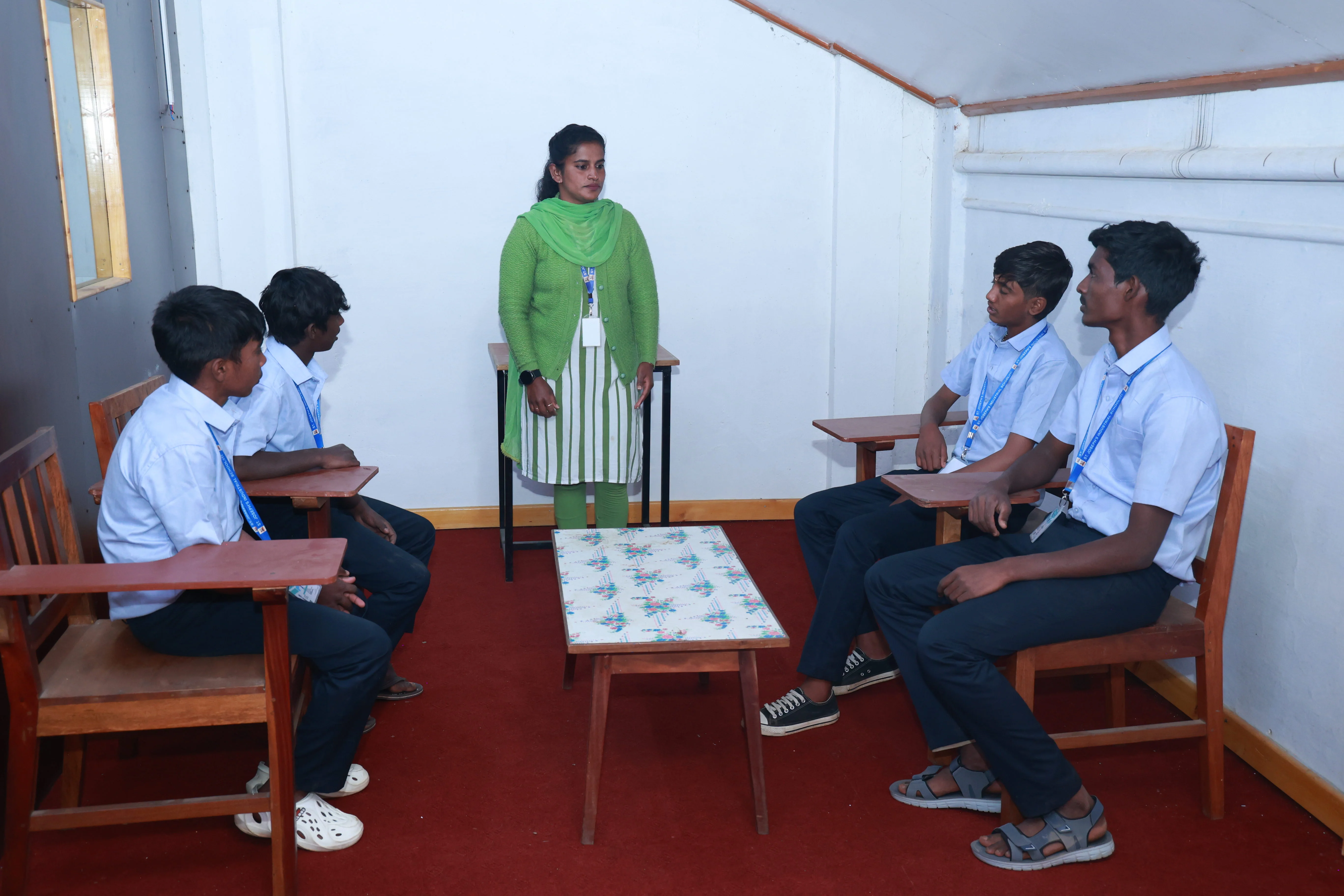 Student counselling session at St. Joseph ITI Ooty